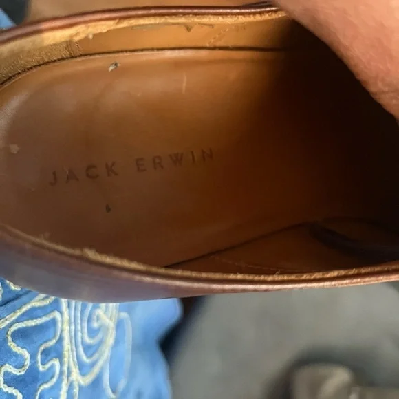 Jack Erwin brown Oxford derby shoes size 10 - Picture 6 of 9